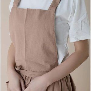 Linen Cotton blend apron pinafore